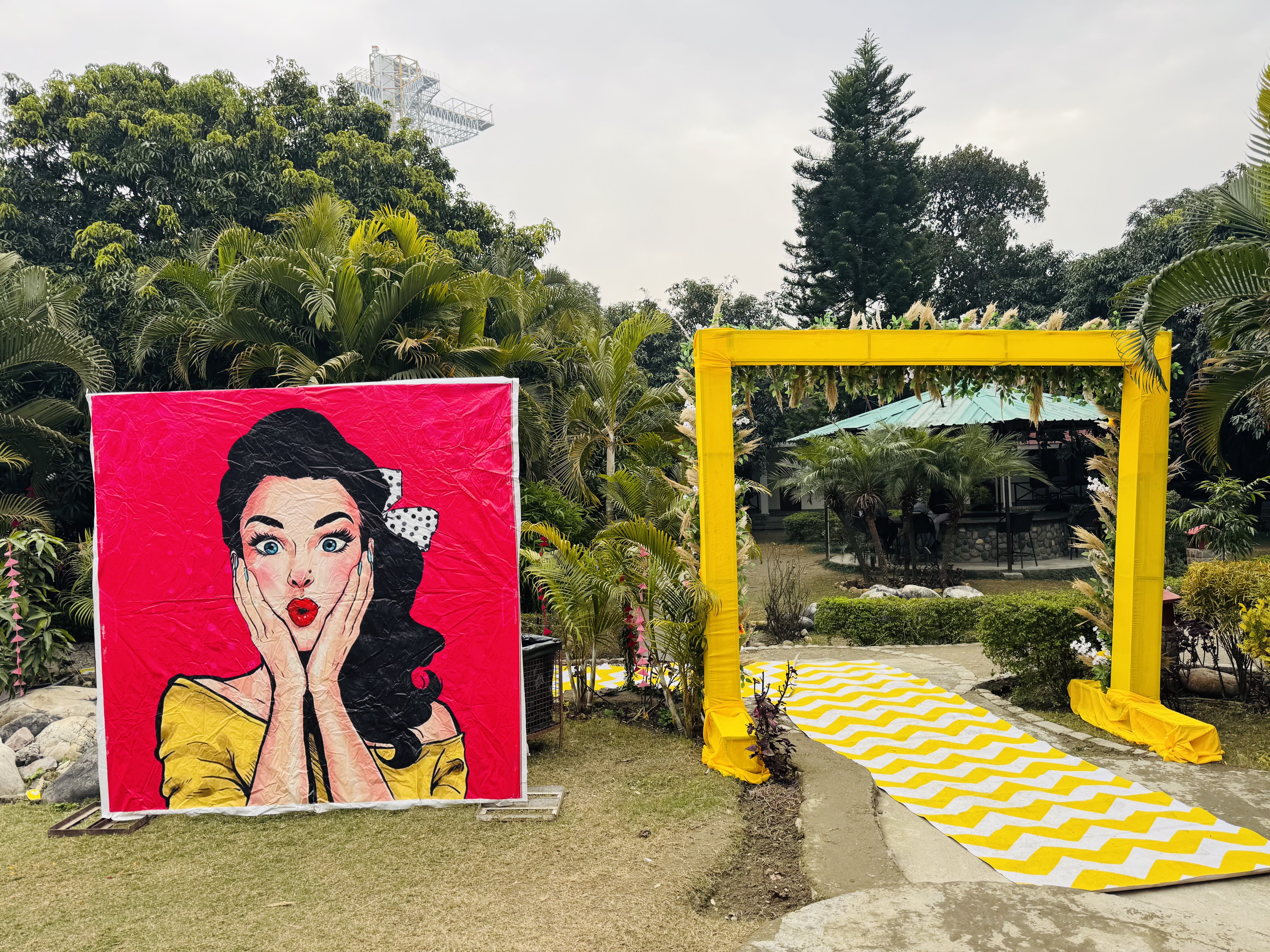 Haldi wedding photo at Corbett Wild Resort
